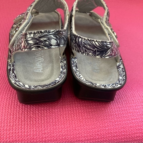 Alegria Kendra KEN-679 Sz 41 (10)Sandals Shoes Blue White Ankle Strap Comfort - Picture 5 of 8